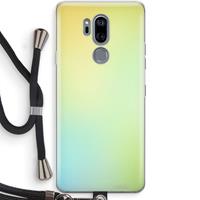 CaseCompany Minty mist pastel: LG G7 Thinq Transparant Hoesje met koord