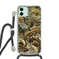 CaseCompany Haeckel Lacertilia: iPhone 11 Transparant Hoesje met koord