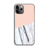 CaseCompany A touch of peach: iPhone 11 Pro Max Transparant Hoesje