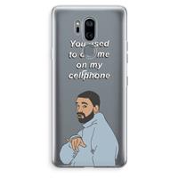 CaseCompany Hotline bling: LG G7 Thinq Transparant Hoesje