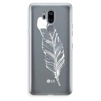 CaseCompany Pluim: LG G7 Thinq Transparant Hoesje