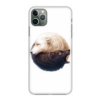 CaseCompany Yin Yang Wolves: Volledig geprint iPhone 11 Pro Max Hoesje