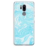 CaseCompany Waterverf blauw: LG G7 Thinq Transparant Hoesje