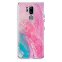 CaseCompany Roze explosie: LG G7 Thinq Transparant Hoesje