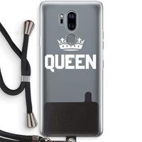 CaseCompany Queen zwart: LG G7 Thinq Transparant Hoesje met koord