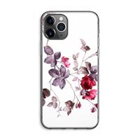 CaseCompany Mooie bloemen: iPhone 11 Pro Max Transparant Hoesje