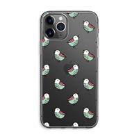 CaseCompany Vogeltjes: iPhone 11 Pro Max Transparant Hoesje