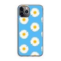 CaseCompany Margrietjes: iPhone 11 Pro Max Transparant Hoesje