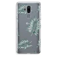 CaseCompany Simple leaves: LG G7 Thinq Transparant Hoesje