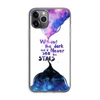 CaseCompany Stars quote: iPhone 11 Pro Max Transparant Hoesje