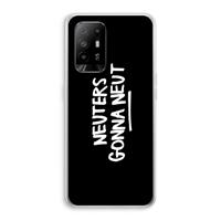 CaseCompany Neuters (zwart): Oppo A94 5G Transparant Hoesje