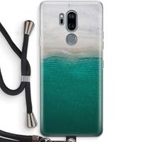 CaseCompany Stranded: LG G7 Thinq Transparant Hoesje met koord