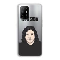 CaseCompany Let It Snow: Oppo A94 5G Transparant Hoesje