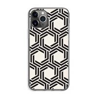 CaseCompany Geometrisch patroon: iPhone 11 Pro Max Transparant Hoesje