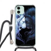 CaseCompany Brotherhood: iPhone 11 Transparant Hoesje met koord