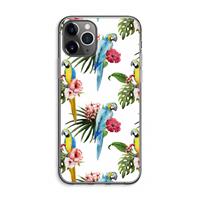 CaseCompany Kleurrijke papegaaien: iPhone 11 Pro Max Transparant Hoesje