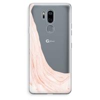 CaseCompany Peach bath: LG G7 Thinq Transparant Hoesje