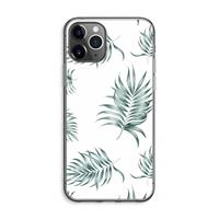 CaseCompany Simple leaves: iPhone 11 Pro Max Transparant Hoesje