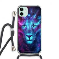 CaseCompany Firstborn: iPhone 11 Transparant Hoesje met koord