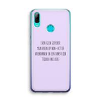 CaseCompany Tequila: Huawei P Smart (2019) Transparant Hoesje