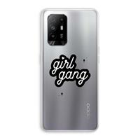 CaseCompany Girl Gang: Oppo A94 5G Transparant Hoesje