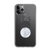 CaseCompany Marmeren cirkels: iPhone 11 Pro Max Transparant Hoesje