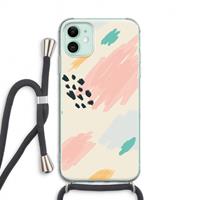 CaseCompany Sunday Chillings: iPhone 11 Transparant Hoesje met koord