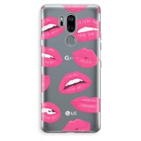 CaseCompany Bite my lip: LG G7 Thinq Transparant Hoesje