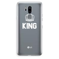 CaseCompany King zwart: LG G7 Thinq Transparant Hoesje
