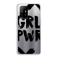 CaseCompany Girl Power #2: Oppo A94 5G Transparant Hoesje