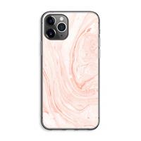 CaseCompany Peach bath: iPhone 11 Pro Max Transparant Hoesje