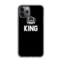 CaseCompany King zwart: iPhone 11 Pro Max Transparant Hoesje