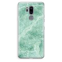 CaseCompany Groen marmer: LG G7 Thinq Transparant Hoesje