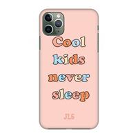 CaseCompany Cool Kids Never Sleep: Volledig geprint iPhone 11 Pro Max Hoesje