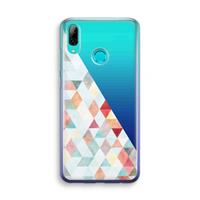 CaseCompany Gekleurde driehoekjes pastel: Huawei P Smart (2019) Transparant Hoesje