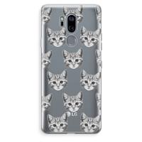 CaseCompany Kitten: LG G7 Thinq Transparant Hoesje