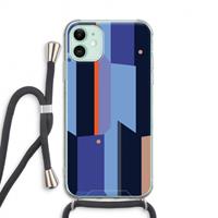 CaseCompany Gestalte 3: iPhone 11 Transparant Hoesje met koord