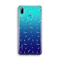 CaseCompany Hipster stripes: Huawei P Smart (2019) Transparant Hoesje