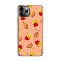 CaseCompany Chicken 'n Fries: iPhone 11 Pro Max Transparant Hoesje