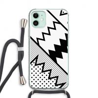 CaseCompany Pop Art #5: iPhone 11 Transparant Hoesje met koord