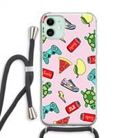 CaseCompany Things Jamie Loves: iPhone 11 Transparant Hoesje met koord