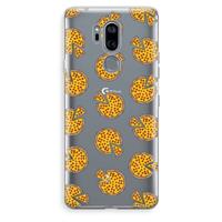 CaseCompany You Had Me At Pizza: LG G7 Thinq Transparant Hoesje
