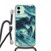 CaseCompany Dreaming About Whales: iPhone 11 Transparant Hoesje met koord