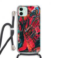 CaseCompany Endless Descent: iPhone 11 Transparant Hoesje met koord