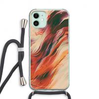 CaseCompany Forgotten Lands: iPhone 11 Transparant Hoesje met koord