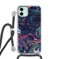 CaseCompany Light Years Beyond: iPhone 11 Transparant Hoesje met koord