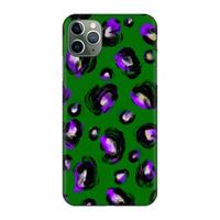 CaseCompany Green Cheetah: Volledig geprint iPhone 11 Pro Max Hoesje