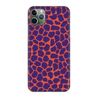 CaseCompany Purple Giraffe: Volledig geprint iPhone 11 Pro Max Hoesje