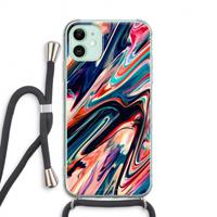 CaseCompany Quantum Being: iPhone 11 Transparant Hoesje met koord