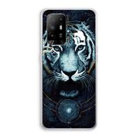 CaseCompany Darkness Tiger: Oppo A94 5G Transparant Hoesje